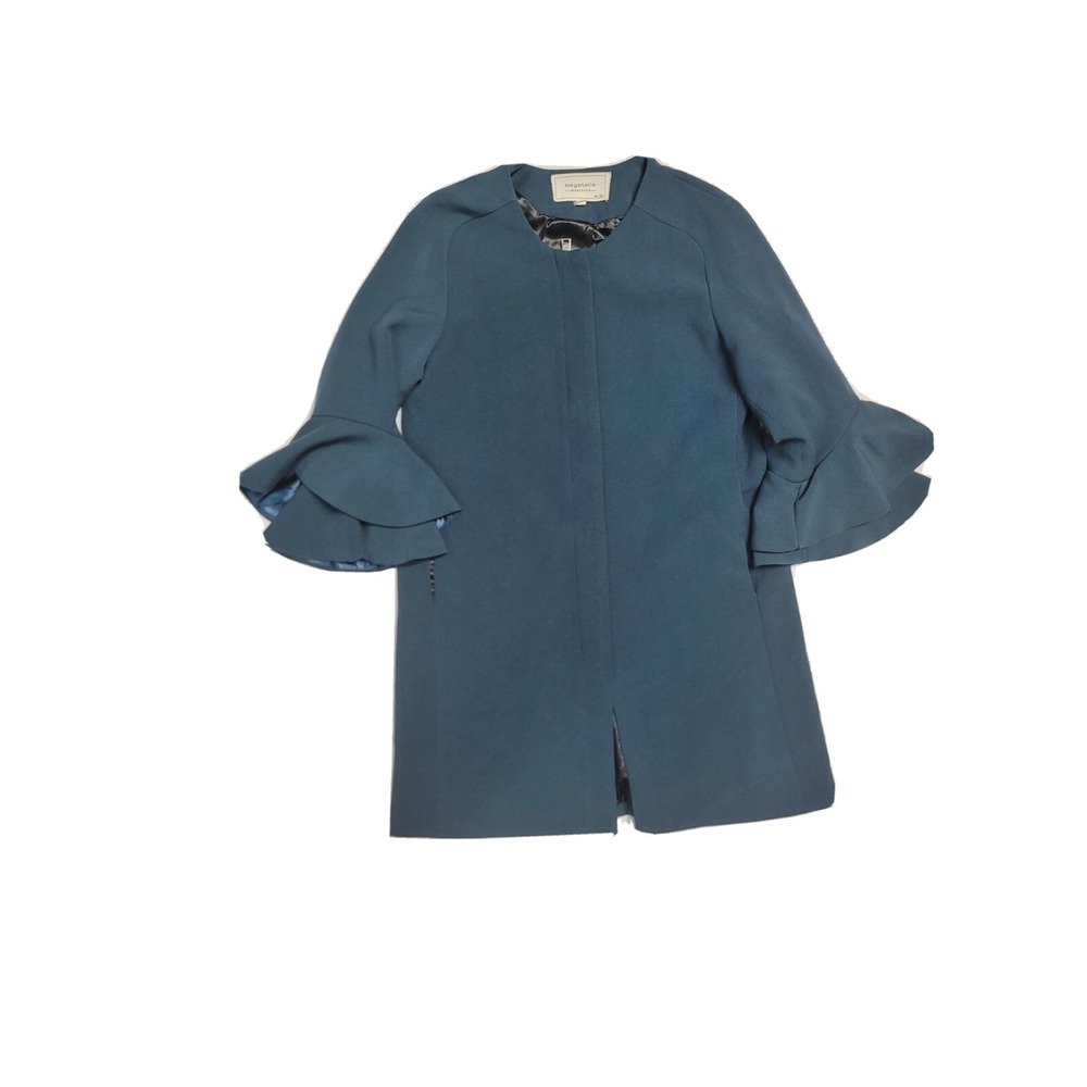 Bagatelle heritage Women's‎  Blue Zip Up Coat Button